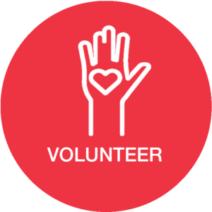 Volunteer With Us button